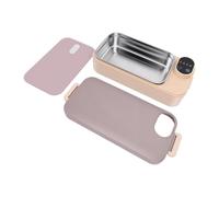 XUXHOU Boîte à Lunch Chauffante, 900ml Réchaud Alimentaire Rechargeable | Contenant en Acier Inoxydable 304, Batterie 7200mAh, Double Couvercle étanche, Se Glisse dans les Sacs à Dos pour Bureau,