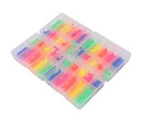 XUXHOU Kit de 600 Gaines Thermorétractables, Assortiment de Gaines Thermorétractables en Plastique, 4 Boîtes de Rangement, 150 Pièces par Boîte, Enveloppe de Fil Colorée pour la Pêche, Câblage Marin,