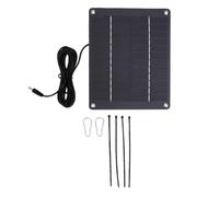 XUXHOU Panneau Solaire, Cadre en Aluminium, Laminage Dur | Structure en Silicium Monocristallin, Puissance de Sortie 10W, Charge Polyvalente 12V, pour Lampes de Jardin et Caméras de