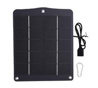 XUXHOU Panneau Solaire, Cadre en Aluminium, Structure Laminée | Alimentation Stable 10W, Cellules Solaires Monocristallines, Connexion Facile avec Câble de Sortie, pour Lampes de Jardin