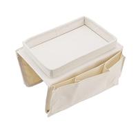 XUXHOU Sofa Tray avec Pochettes de Rangement pour Canapé (Beige)