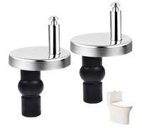 XUZOPIM 2 Pièces Fixation Abattant Wc Toilettes À Charnière, Charnières À Dégagement Rapide, Charniere Lunette Wc Fixations, Avec Vis Caoutchouc Rechange, Convient À La Plupart Des Cuvette Toilette