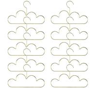 Xuzxinze 10 PièCes SéRies Cintres AntidéRapant en MéTal Bambins VêTements Cintre ou Enfants Nuage Forme Manteau Cintre VêTements de Stockage Organisateur Rack