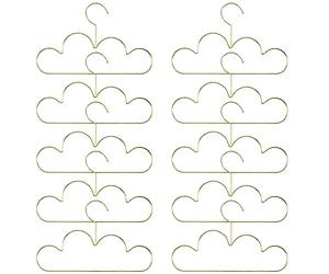 Xuzxinze 10 PièCes SéRies Cintres AntidéRapant en MéTal Bambins VêTements Cintre ou Enfants Nuage Forme Manteau Cintre VêTements de Stockage Organisateur Rack