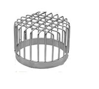 XVDRFSD Crapaudine De GouttièRe Drain de Sol de Toit Rond 2 pièces | Couvercle de Drainage de balcon Anti-blocage, capuchon de tuyau de pluie en acier inoxydable(110)