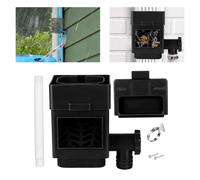 XVDRFSD Crapaudine De GouttièRe Système de Collecte d'eau de Pluie | Collecteur d'eau de pluie résistant à l'usure for arrosage des descentes pluviales de 2 pouces x 3(Black)