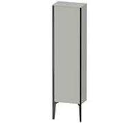 Duravit haut moyen XViu XV1315LB207 40x24x133cm, noir mat, porte à gauche, gris béton mat