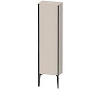 XViu Duravit 40x24x133cm de XV1315LB291 haute armoire, noir mat, porte à gauche, mat couleur taupe