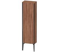 XViu Duravit 40x24x133cm de XV1315RB279 haute armoire, noir mat, porte à droite, noyer naturel