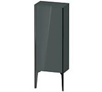 Duravit haut moyen XViu XV1305LB238 40x24x89cm, noir mat, porte à gauche, gris dolomiti brillant