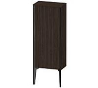 Duravit haut moyen XViu XV1305LB269 40x24x89cm, noir mat, porte à gauche, noyer brossé
