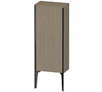 XViu Duravit 40x24x89cm de XV1305RB235 haute armoire, noir mat, porte à droite, terre chêne