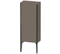 Duravit XV1305RB290 40x24x89cm, noir mat, porte à droite, flanelle gris soie mat