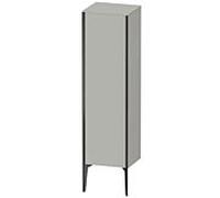 XViu Duravit 40x36x133cm de XV1325LB207 haute armoire, noir mat, porte à gauche, gris béton mat