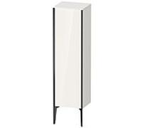 Duravit haut moyen XViu XV1325LB222 40x36x133cm, noir mat, porte à gauche, blanc brillant