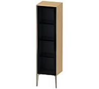 Duravit haut moyen XViu XV1367RB130 40x36x133cm, porte vitrée, champagne mat, porte à droite, chêne naturel