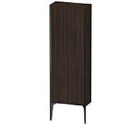 Duravit haut moyen XViu XV1316LB269 50x133x24cm, 2000 , noir mat, butée à gauche, noyer brossé