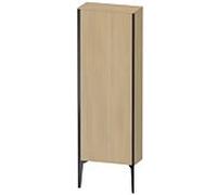 XViu Duravit 50x133x24cm de XV1316RB271 haute armoire, 2000 porte, noir mat, stop à droite, le chêne méditerranéen