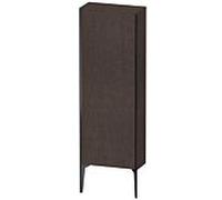 XViu Duravit 50x133x24cm de XV1316RB272 haute armoire, 2000 porte, noir mat, stop à droite, brossé chêne foncé