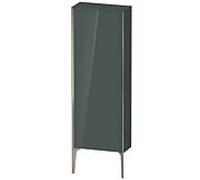 XViu Duravit 50x24x133cm de XV1316LB138 haute armoire, champagne mat, porte à gauche, Dolomiti haut brillant gris