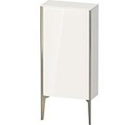 XViu Duravit 50x24x89cm de XV1306LB122 haute armoire, champagne mat, porte à gauche, blanc haute brillance