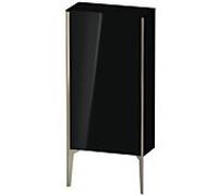 XViu Duravit 50x24x89cm de XV1306LB140 haute armoire, champagne mat, porte à gauche, noir brillant