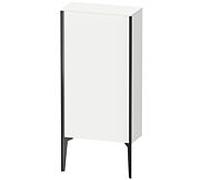Duravit haut moyen XViu XV1306LB218 50x24x89cm, noir mat, porte à gauche, blanc mat