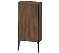 Duravit haut moyen XViu XV1306LB221 50x24x89cm, noir mat, porte à gauche, noyer foncé