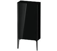 Duravit haut moyen XViu XV1306LB240 50x24x89cm, noir mat, porte à gauche, noir brillant