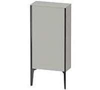 Duravit haut moyen XViu XV1306RB207 50x24x89cm, noir mat, porte à droite, gris béton mat
