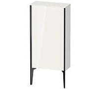 Duravit haute XV1306RB222 50x24x89cm, noir mat, porte à droite, blanc brillant