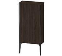 Duravit haut moyen XViu XV1306RB269 50x24x89cm, noir mat, porte à droite, noyer brossé