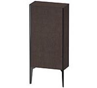 Duravit haut moyen XViu XV1306RB272 50x24x89cm, noir mat, porte à droite, chêne foncé brossé