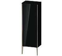 XViu Duravit 50x36x133cm de XV1326LB140 haute armoire, champagne mat, porte à gauche, noir brillant