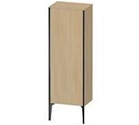 Duravit haut moyen XViu XV1326LB271 50x36x133cm, noir mat, porte à gauche, chêne méditerranéen