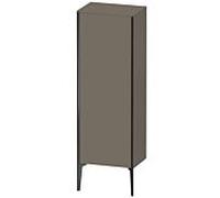 Duravit haut moyen XViu XV1326LB290 50x36x133cm, noir mat, porte à gauche, flanelle gris soie mat