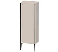 XViu Duravit 50x36x133cm de XV1326LB291 haute armoire, noir mat, porte à gauche, mat couleur taupe