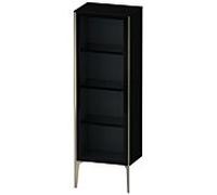 Duravit haut moyen XViu XV1368RB140 50x36x133cm, porte vitrée, champagne mat, porte à droite, noir brillant