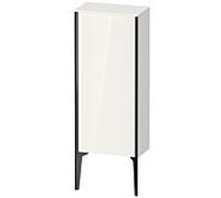 XViu Duravit haute XV1305RB285 40x24x89cm, noir mat, porte à droite, blanc brillant
