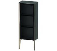 XViu Duravit haute XV1360LB138 40x24x89cm, porte vitrée, champagne mat, porte à gauche, gris dolomiti brillant