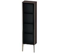 Duravit haut XV1365LB172 40x24x133cm, porte vitrée, champagne mat, porte à gauche, chêne foncé brossé