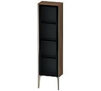Duravit haut moyen XViu XV1365RB121 40x24x133cm, porte vitrée, champagne mat, porte à droite, noyer foncé