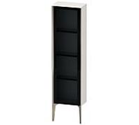 Duravit haut moyen XViu XV1365RB122 40x24x133cm, porte vitrée, champagne mat, porte à droite, blanc brillant