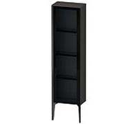 Duravit haut moyen XViu XV1365RB280 40x24x133cm, porte en verre, noir mat, porte à droite, graphite super mat