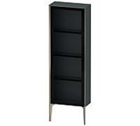 XViu Duravit haute XV1366LB138 50x24x133cm, porte vitrée, champagne mat, porte à gauche, gris dolomiti brillant