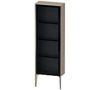 Duravit haut moyen XViu XV1366LB175 50x24x133cm, porte vitrée, champagne mat, porte à gauche, lin