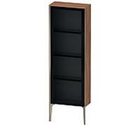 XViu Duravit haute XV1366LB179 50x24x133cm, porte vitrée, champagne mat, porte à gauche, noyer naturel