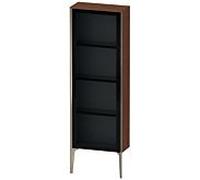 XViu Duravit haute XV1366RB113 50x24x133cm, porte vitrée, champagne mat, porte à droite, noyer américain
