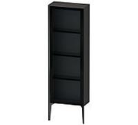 Duravit haut moyen XViu XV1366RB280 50x24x133cm, porte en verre, noir mat, porte à droite, graphite super mat