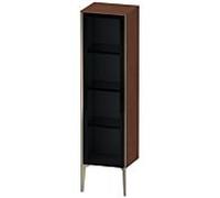 Duravit haut moyen XViu XV1367LB113 40x36x133cm, porte vitrée, champagne mat, porte à gauche, noyer américain